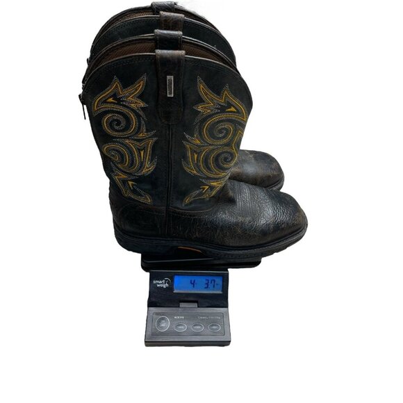 Georgia Boot Men's Carbo-Tec LT Waterproof Pull On Work Boot Steel Toe US10 Wide - Picture 12 of 12